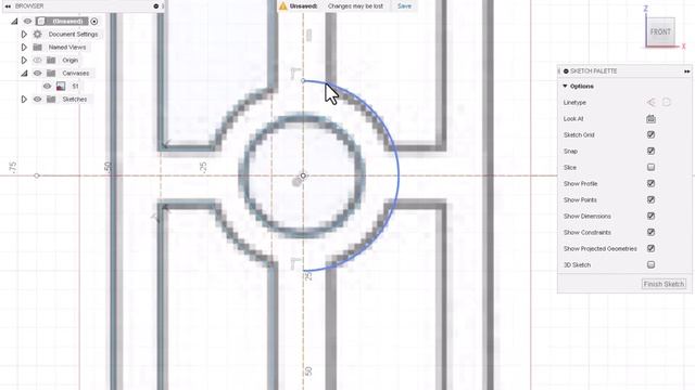 how to turn image reference to 2d sketch door then 3d model in fusion 360 51 смотреть онлайн