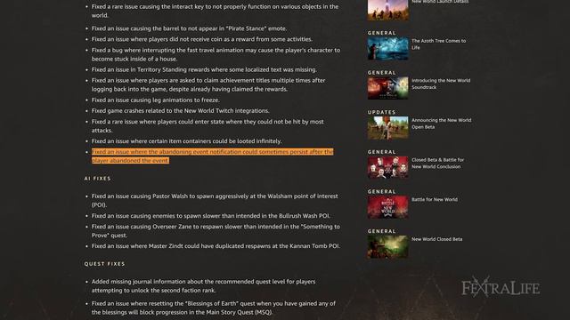 New World Update 1.0.1 Patch Notes, AFK Prevention, Server Transfer, AI Fixes, Quest Fixes смотреть онлайн