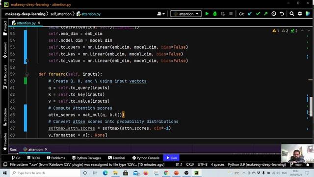 Pytorch for Beginners #25 | Transformer Model: Self Attention - Implementation with In-Depth Detail смотреть онлайн