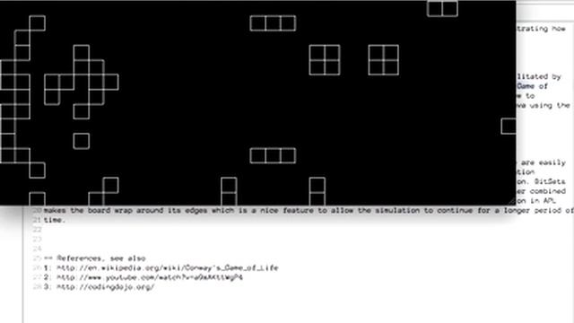 Conway's Game of Life Simulation (Java port of APL approach) смотреть онлайн