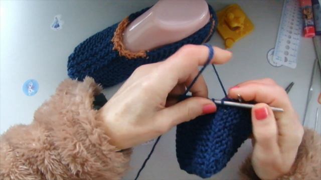 МАСТЕР КЛАСС УРОКИ ВЯЗАНИЯ БЕСШОВНЫЕ СЛЕДКИ ТАПОЧКИ НА 2 СПИЦАХ УЗОР EASY 