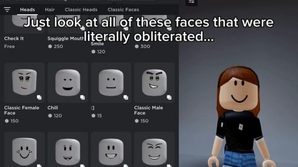 So Roblox is DELETING Classic Faces!? | Roblox Rant/News