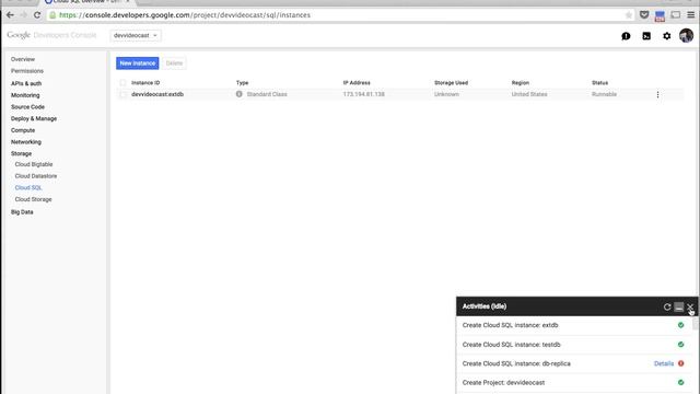 Connecting to Google Cloud SQL смотреть онлайн