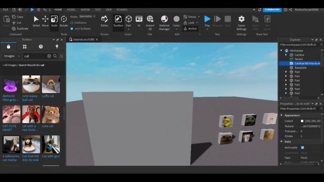 КАК ПОСТАВИТЬ КАРТИНКУ НА БЛОК? ТУТОРИАЛ РОБЛОКС СТУДИО! ROBLOX STUDIO TUTORIAL! смотреть онлайн