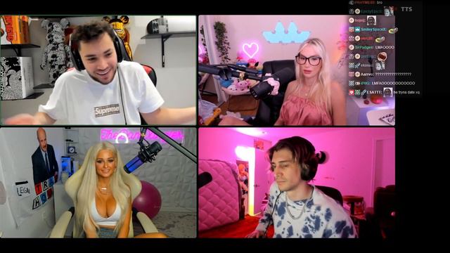 Adin Ross asks xQc to have a threesome with him смотреть онлайн