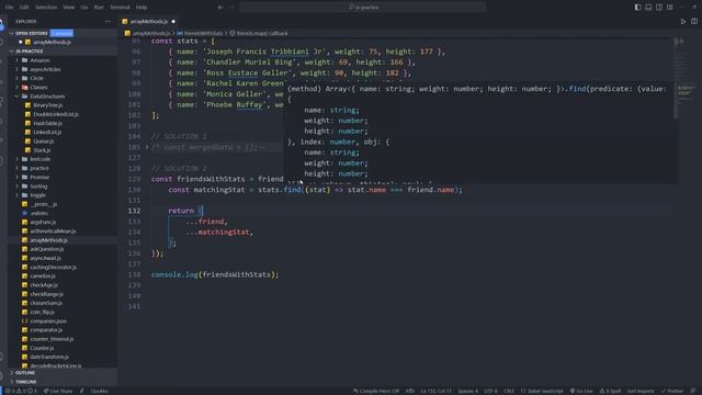 Разбор: как объединить 2 массива объектов в один смотреть онлайн