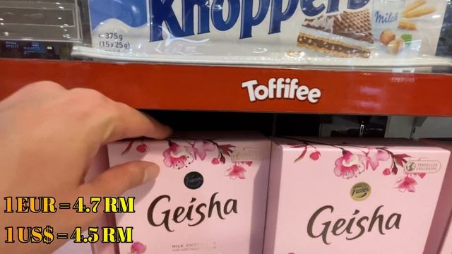 Kuala Lumpur Airport duty free chocolates  KL airport duty free prices November 2022 - Malaysia