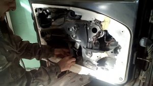 фиат альбеа. замена стеклоподъемника переднего, левого.