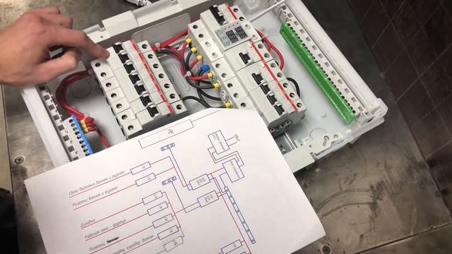 Как собрать электрощит | СХЕМА ЭЛЕКТРОЩИТКА ДЛЯ ДВУШКИ смотреть онлайн
