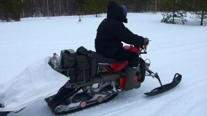 Самодельный снегоход из мотоцикла "Тула".