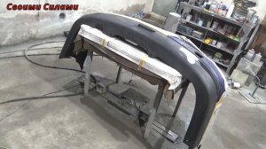 Как загрунтовать пластмассовый бампер.