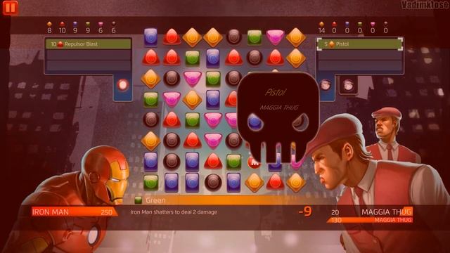 Marvel Puzzle Quest: Dark Reign PC GamePlay HD 1080p смотреть онлайн
