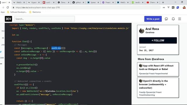 Deno in Malayalam - A Typescript runtime environment | A basic chat app using WebSocket смотреть онлайн