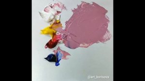 Пепельно-розовый цвет - как смешать. Борисова Екатерина