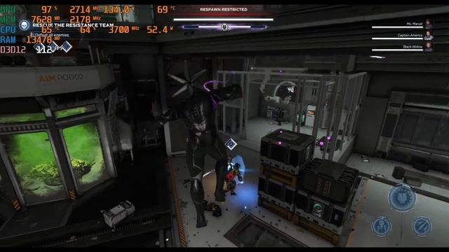 RX 6650 XT Marvel's Avengers Multiplayer Mission at Ultra High Setting 1080p смотреть онлайн