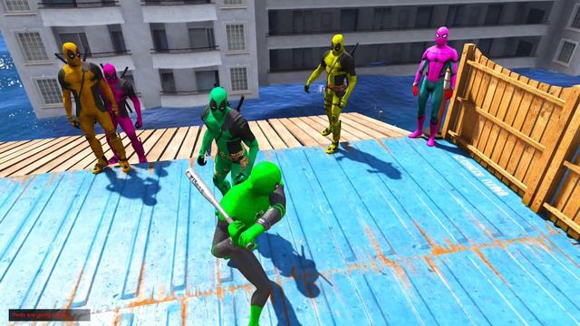 GTA 5 Spiderman Jumping Into Rainbow Pool (Euphoria Ragdolls)-Ep 3 смотреть онлайн