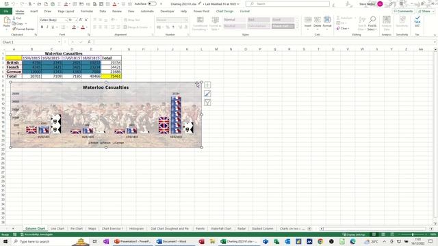 How to link charts and automatically update in Microsoft Word смотреть онлайн