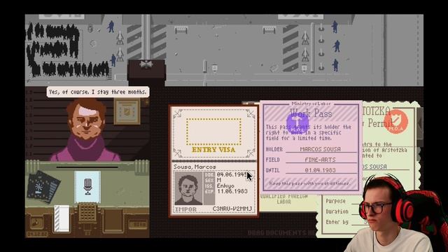 I... DIED ALREADY?! - Papers, Please - Part 4 [Let's play / Walkthrough] смотреть онлайн