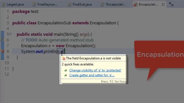 68. Encapsulation in java смотреть онлайн
