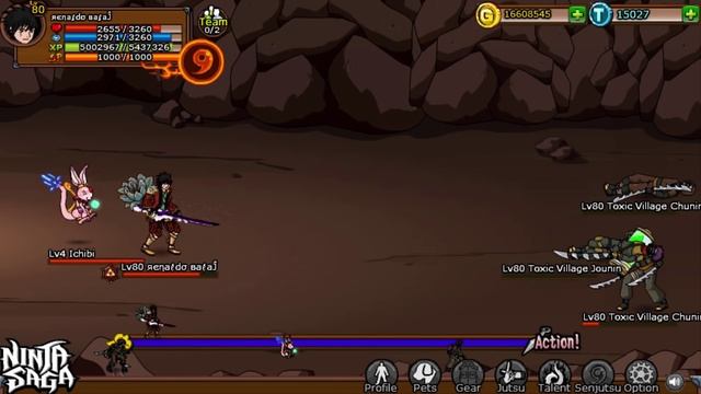 Ninja Saga- LEVEL UP TRICK PET [No Hack] 2016 смотреть онлайн
