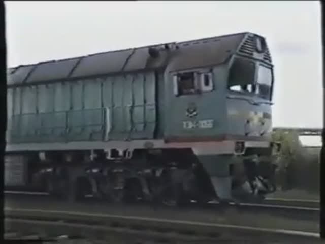 Бокситогорск из кабины машиниста ТЭ114-0066