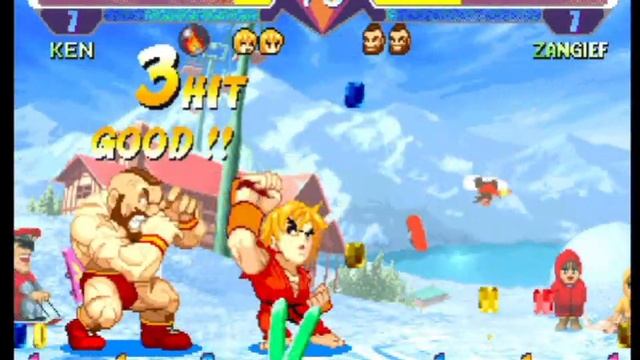 Super Gem Fighter: Mini Mix (PlayStation 2) Arcade as Ken смотреть онлайн