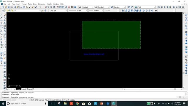 Autocad 2006 tutorial for beginners 3 ( how to use selection command and their type ) смотреть онлайн