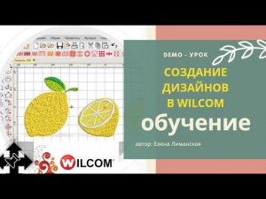 Программа WILCOM 4.2 -  УРОКИ и обучение машинной вышивке для начинающих