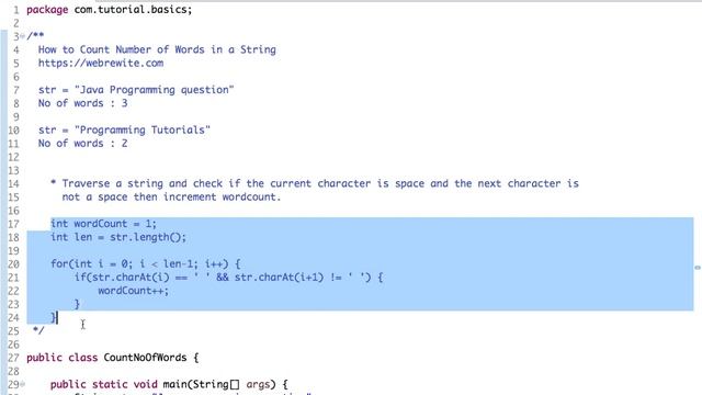 Program to Count Number of Words in a String | Java Code | Programming Tutorials смотреть онлайн
