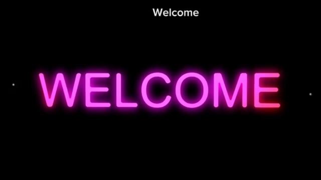 Welcome