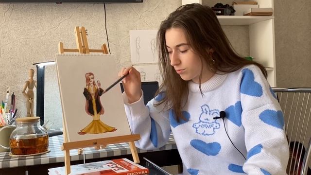 ПЕРЕРИСОВАЛА СТАРЫЙ РИСУНОК с 2017 | обзор альбома, разбор ошибок, процесс смотреть онлайн