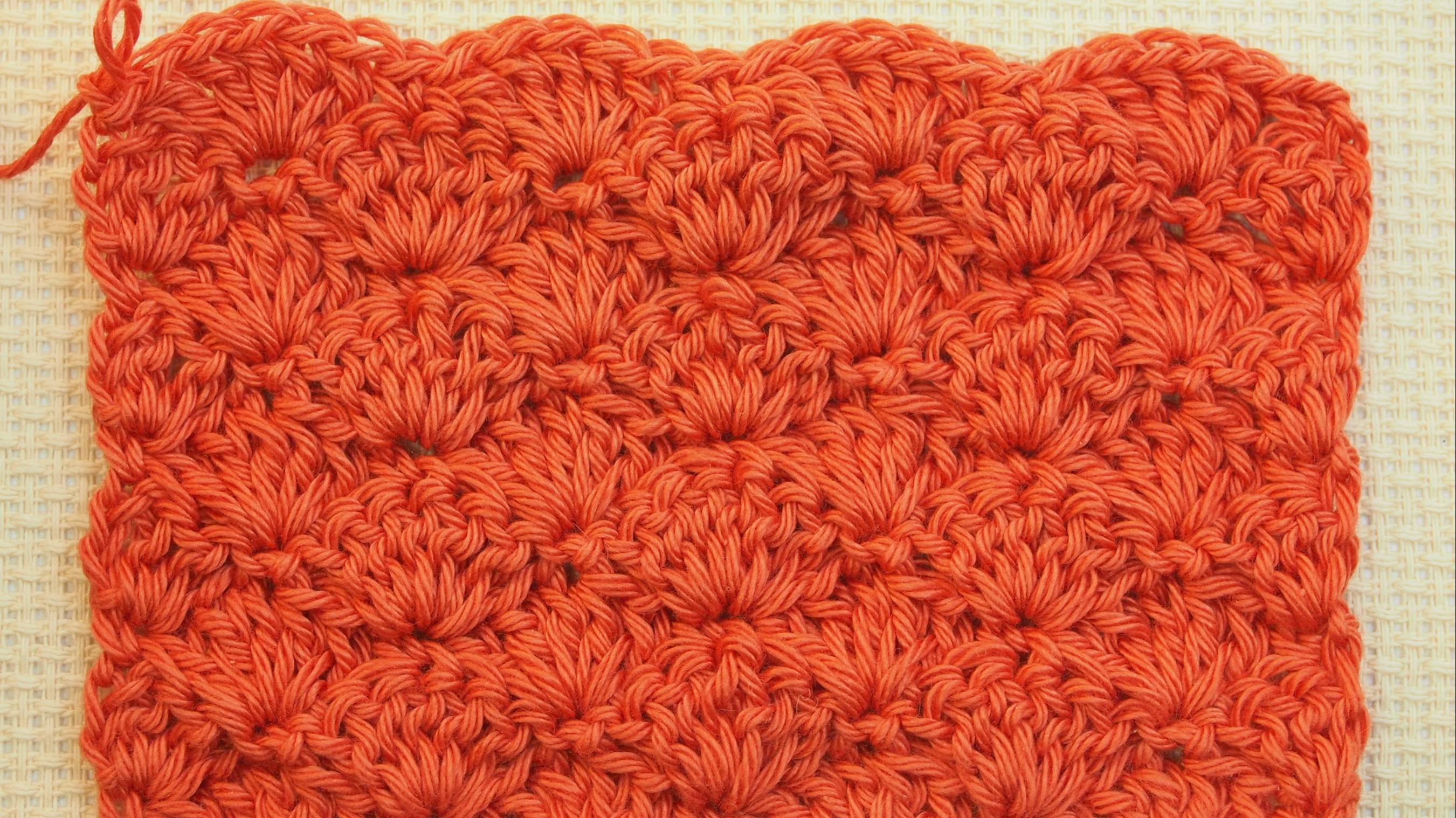 УЗОР РАКУШКИ. Самые простые узоры крючком. Вязание для начинающих. Crochet pattern tutorial Урок 33 смотреть онлайн