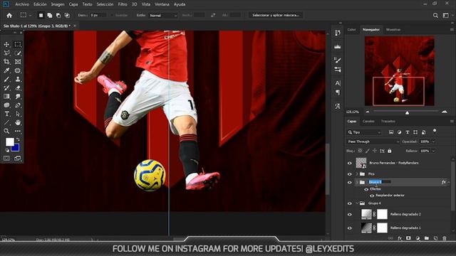 BRUNO FERNANDES - Football Photoshop SpeedArt/Tutorial смотреть онлайн