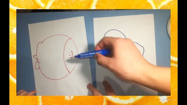 Обучение ребенка, КАК рисовать РЫБУ! ОТ шаржика ))))) смотреть онлайн