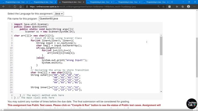 NPTEL Programming in Java Week 9 All Programming Assignment Solutions || August 2020 || Swayam смотреть онлайн