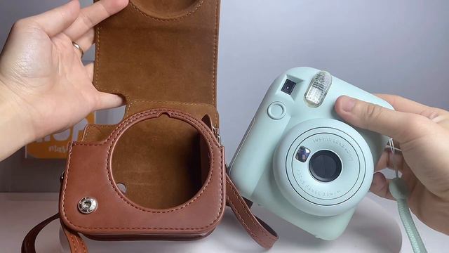 Leather Bag for Fujifilm Instax 12 / 11 Tas Kamera Case Warna Coklat смотреть онлайн