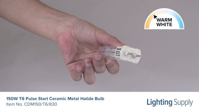 Philips 150W T6 Pulse Start Ceramic Metal Halide Bulb (CDM150/T6/830) смотреть онлайн
