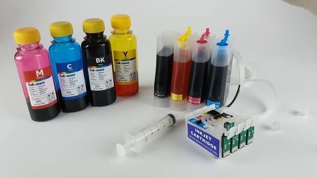 СНПЧ EPSON. Заправка и прокачка. Общая инструкция. смотреть онлайн