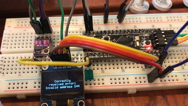 VL53L0X Set device I2C address feature test смотреть онлайн
