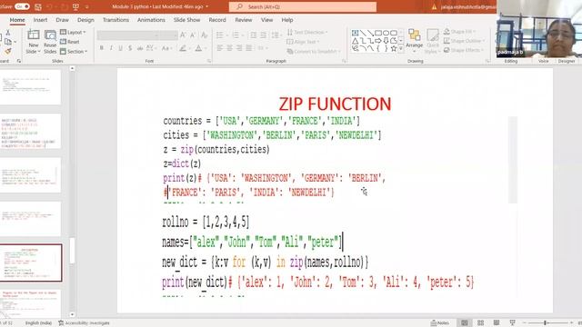 Python Programming by Dr.B.Padmaja|25.1.2022|Dictionaries смотреть онлайн
