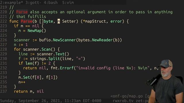 Go Programming conf-go (rwxrob.tv) смотреть онлайн
