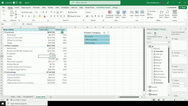Pivot Table или Power Pivot смотреть онлайн