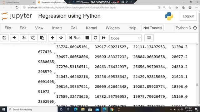 Regression using Python смотреть онлайн