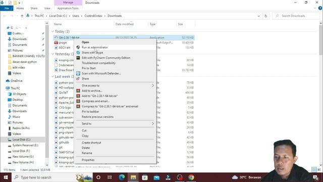 Tutorial Cara Instal Git Di Windows 10 @CodersB3rdasi #github #git #belajargit смотреть онлайн