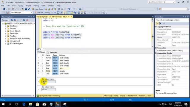 Tutorial 11: Max, Min and Top Function in SQL смотреть онлайн