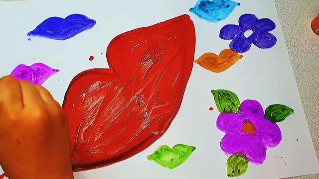 How To Draw Lips ? Как нарисовать губы гуашью? ОБУЧАЮЩЕЕ ВИДЕО! смотреть онлайн