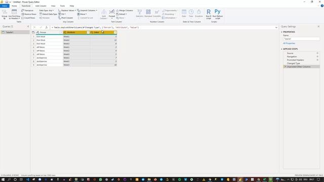 Power Query Unpivot Columns vs Unpivot Other columns смотреть онлайн