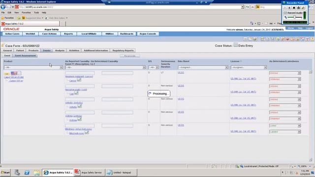 Oracle Argus Safety Tutorial 4 смотреть онлайн