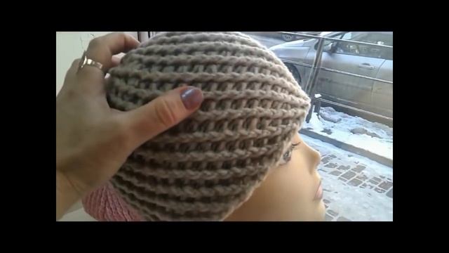 Зимняя шляпка крючком. Sombrero de invierno. Cap crochet ( # 10) смотреть онлайн