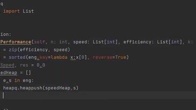 1383. Maximum Performance of a Team Leetcode "Python" смотреть онлайн
